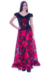 Bluza catifea cu broderie I-4